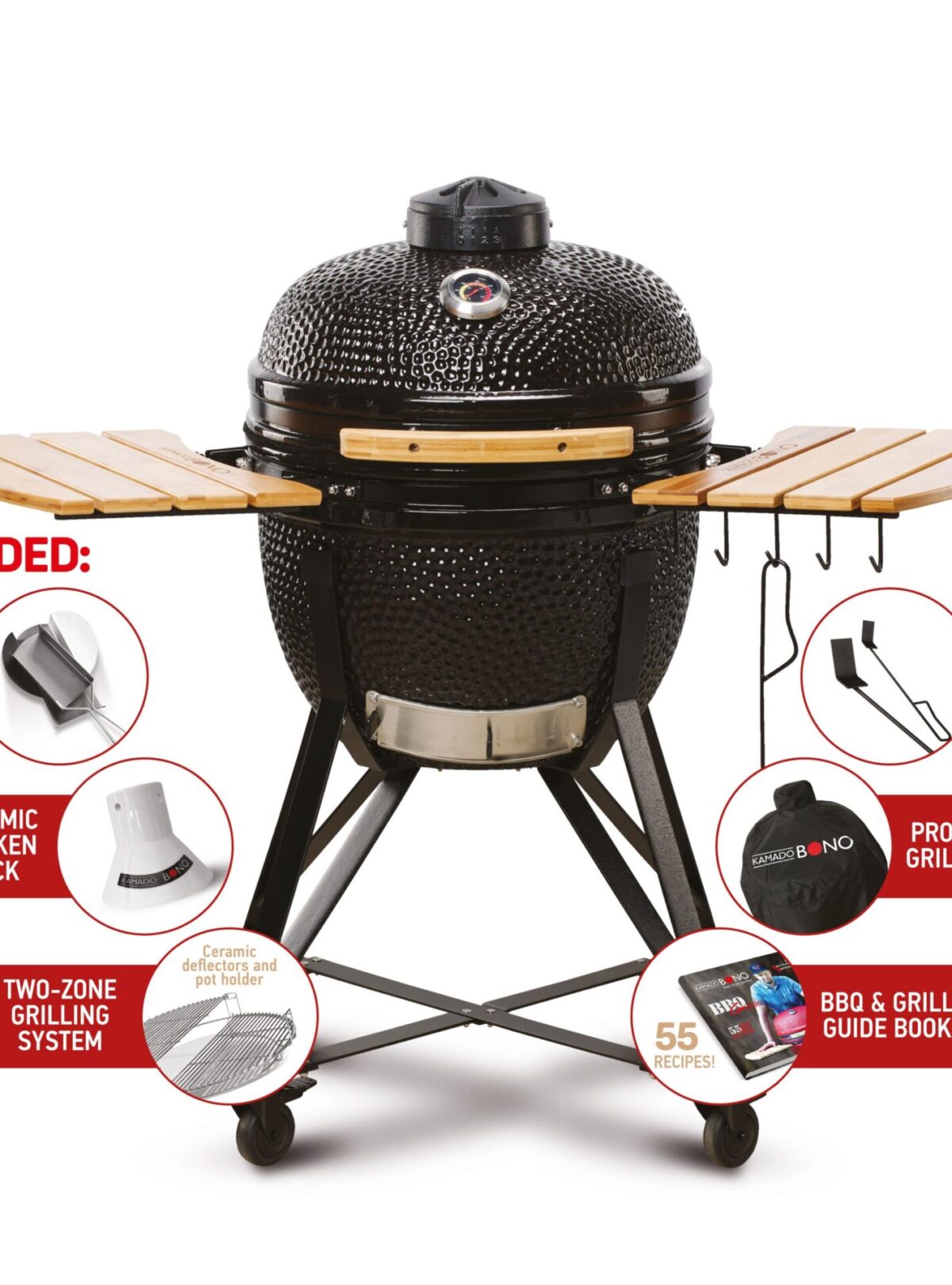 KAMADO-BONO-media-black.jpg Kamado Bono black BBQ grill -Mycabin.ie