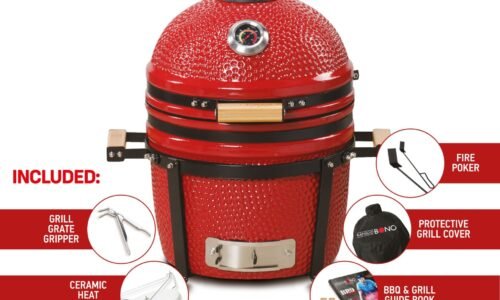 KAMADO-BONO-mini-red.jpg Kamado Bono mini BBQ grill -Mycabin.ie