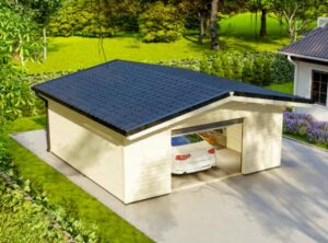 Garage Exterior Log Cabin -MyCabin.ie Ireland