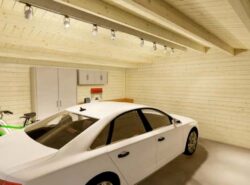 Garage Interior Log Cabin -MyCabin.ie