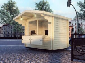 Log Kiosk Exterior -MyCabin.ie