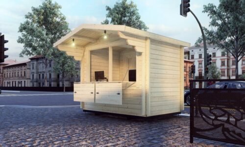 Log Kiosk Exterior Log Kiosk Exterior -MyCabin.ie