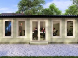 Longford XXL Log Cabin 7x4 Exterior