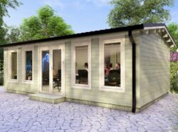 Longford XXL Log Cabin 7x4 Exterior
