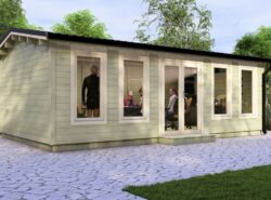 Longford XXL Log Cabin 7x4 Exterior