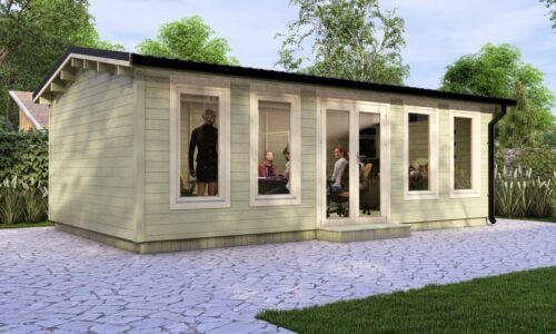 Longford XXL Log Cabin 7x4 Exterior Longford XXL Log Cabin 7x4 Exterior