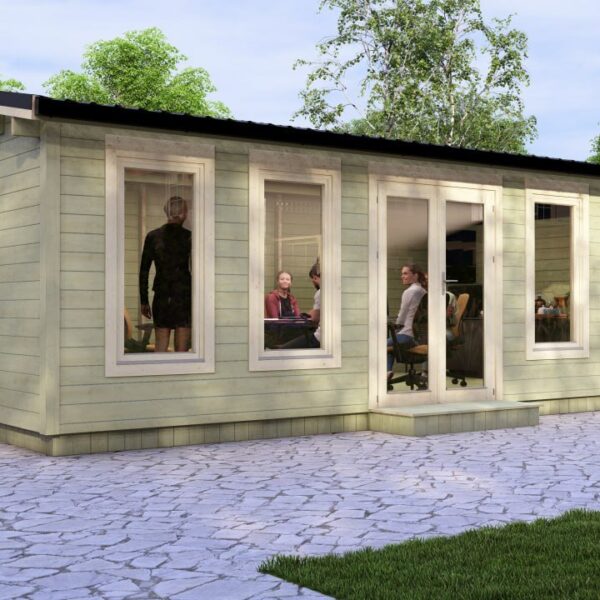 Longford XXL Log Cabin 7x4 Exterior