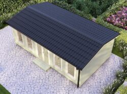 Longford XXL Log Cabin 7x4 Exterior