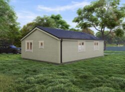 Residential 2 Bed D Log Cabin Exterior