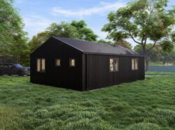 Barn Style 2 Bed D Log Cabin Exterior