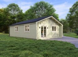 Residential 2 Bed D Log Cabin Exterior