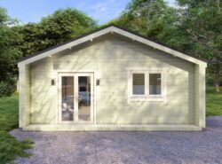 Residential 2 Bed D Log Cabin Exterior