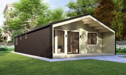 Barn Style 3 BED A Log Cabin Exterior Barn Style 3 BED A Log Cabin Exterior -Mycabin.ie
