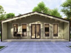 Barn Style 4 BED A Log Cabin Exterior -Mycabin.ie