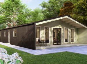 Barn Style 4 BED A Log Cabin Exterior -Mycabin.ie Ireland