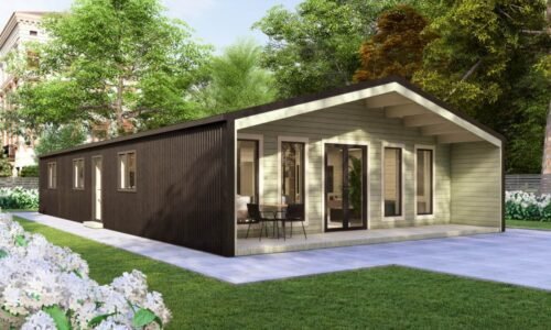 Barn Style 4 BED A Log Cabin Exterior Barn Style 4 BED A Log Cabin Exterior -Mycabin.ie Ireland