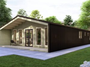 Barn Style 4 BED A Log Cabin Exterior -Mycabin.ie Ireland
