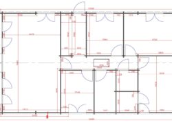 Four Bed A Barn Style Log Cabin Floor Plan