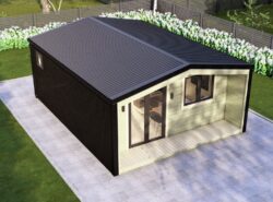 Barn Style One Bed A2 Log Exterior | MyCabin.ie