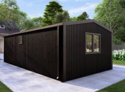 Barn Style One Bed D Log Cabins Exterior | MyCabin Ireland