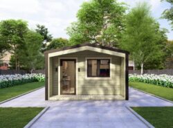 Barn Style One Bed D Log Cabins Exterior | MyCabin.ie