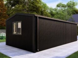 Barn Style One Bed D Log Cabin Exterior | MyCabin.ie Ireland