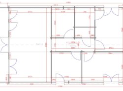 Three Bed A Barn Style Log Cabin Floor Plan