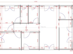 Three Bed C Barn Style Log Cabin Floor Plan