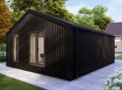 Barn Style 1 BED E Log Cabins Exterior - Mycabin.ie Ireland