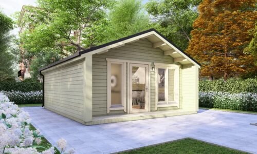 One Bed E Log Cabin Exterior One Bed E Log Cabin Exterior - Mycabin.ie