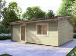 One Bed B2 Log Cabin Exterior - Mycabin.ie