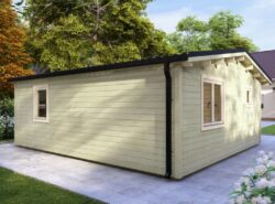 One Bed B2 Log Cabin Exterior - Mycabin.ie