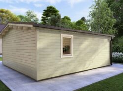 One Bed B2 Log Cabin Exterior - Mycabin.ie