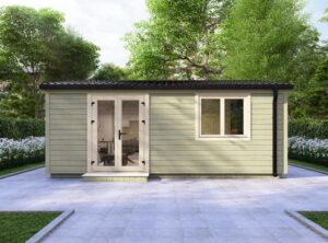 One Bed A Log Cabin Exterior - Mycabin.ie