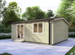 One Bed A Log Cabin Exterior - Mycabin.ie