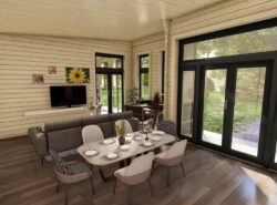 Barn Style 4 bed B Interior -MyCabin.ie