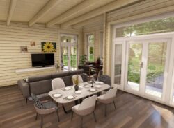 Four bedroom B Interior - Mycabin.ie