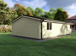 Two Bed A Residential Log Cabin Exterior