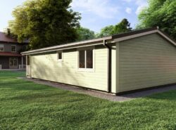 Two Bed A Residential Log Cabin Exterior