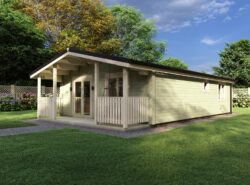 Two Bed A Residential Log Cabin Exterior