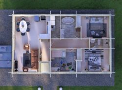 Residential Three Bed D Log Cabin -Mycabin.ie