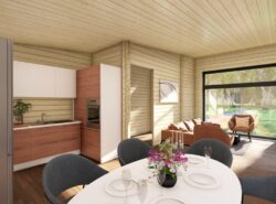 Barn Style 3 Bed D Log Cabin -Mycabin.ie