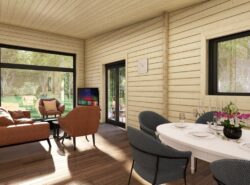 Barn Style 3 Bed D Log Cabin -Mycabin.ie