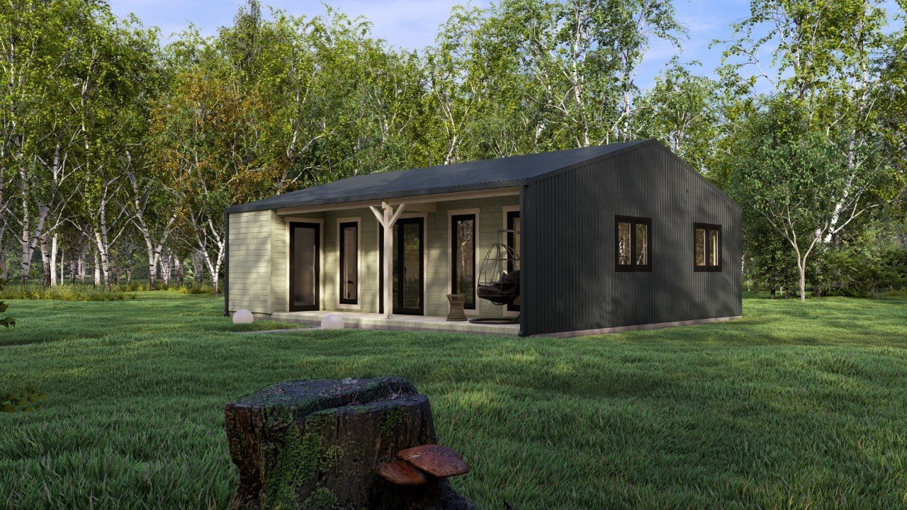 Barn Style Two Bed E Log Cabin Exterior Barn Style 2 Bed E Log Cabin -Mycabin.ie