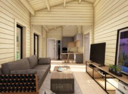 Barn Style 2 Bed E Log Cabin -Mycabin.ie