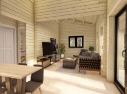 Barn Style 2 Bed E Log Cabin -Mycabin.ie