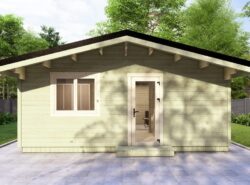 One Bed B Log Cabin Log Homes-Mycabin.ie