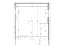 ONE BED B Log Cabin Floor Plan -Mycabin.ie