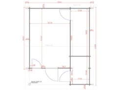 a blueprint of a room