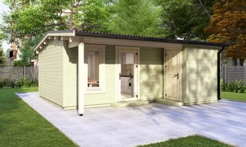 Armagh A2 Log Cabin Exterior Armagh A2 Log Cabin -Mycabin.ie